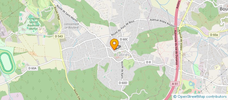 localisation de l'entreprise SCI MALBOSC  CABRIES