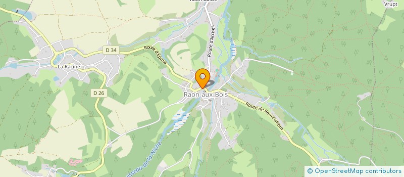 localisation de l'entreprise SCI MALBRANQUE.V.B.  RAON-AUX-BOIS