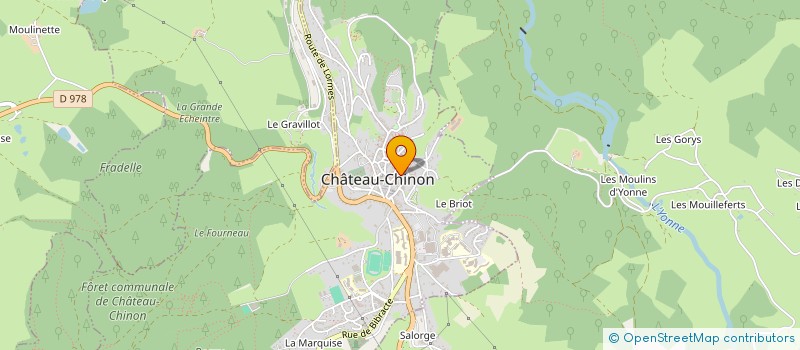 localisation de l'entreprise SCI MALCOIFFE  CHATEAU-CHINON (VILLE)