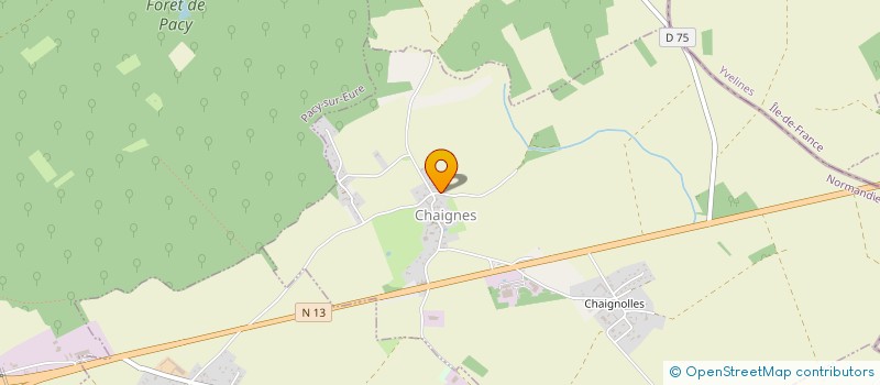 localisation de l'entreprise SCI MALCOM  CHAIGNES