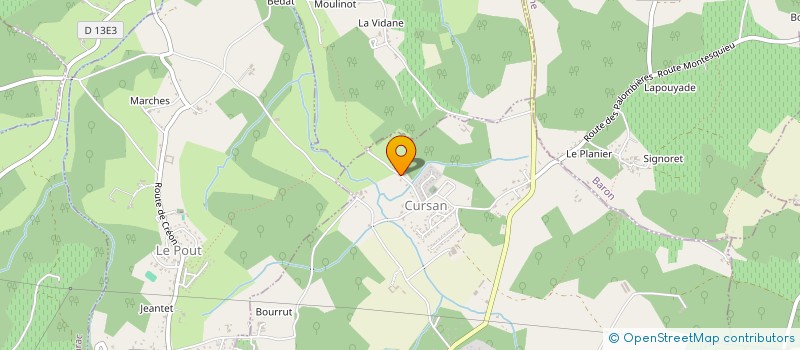 localisation de l'entreprise SCI MALDIVES  CURSAN