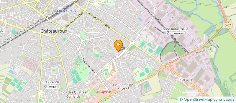 localisation de l'entreprise SCI MALE à CHATEAUROUX