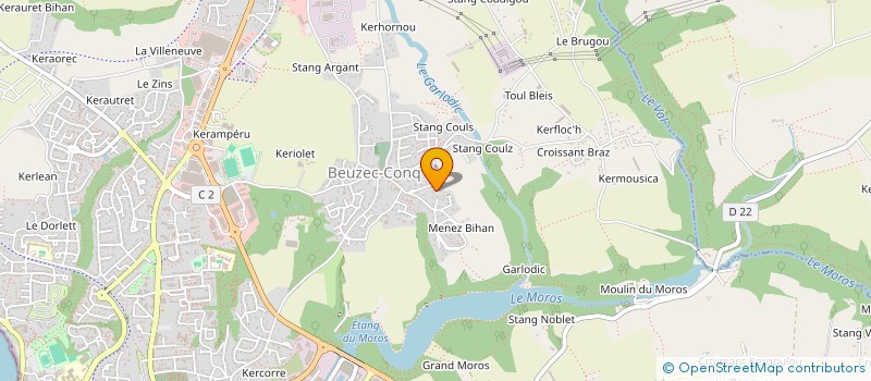 localisation de l'entreprise SCI MALEJAC  CONCARNEAU