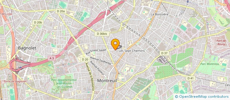 localisation de l'entreprise SCI MALEK MONTREUIL  MONTREUIL