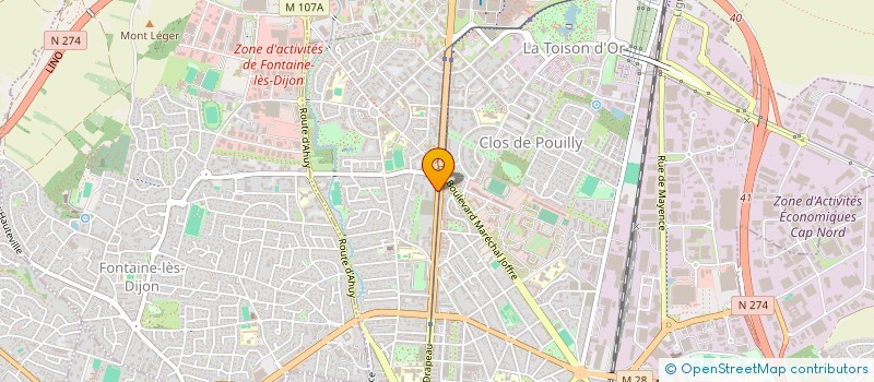 localisation de l'entreprise SCI MALEMA à DIJON