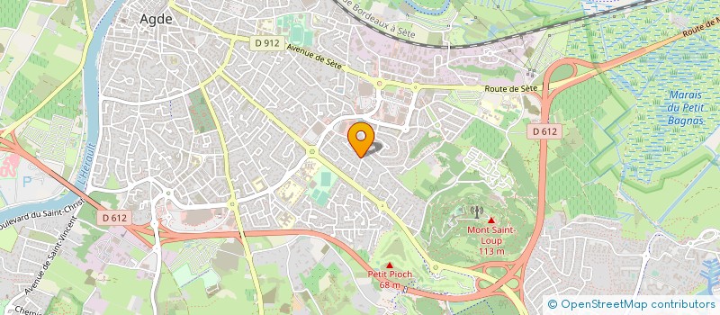 localisation de l'entreprise SCI MALENA  AGDE
