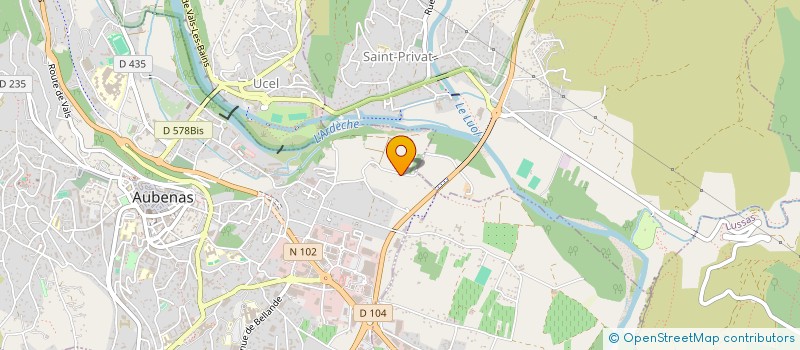 localisation de l'entreprise SCI MALENE à AUBENAS