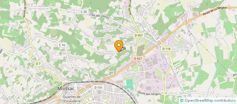 localisation de l'entreprise SCI MALENGANE  MOISSAC