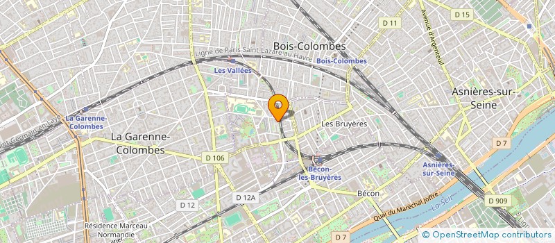 localisation de l'entreprise SCI MALESHERBES à BOIS-COLOMBES