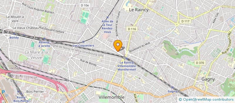 localisation de l'entreprise SCI MALESHERBES IMMO INVEST  VILLEMOMBLE