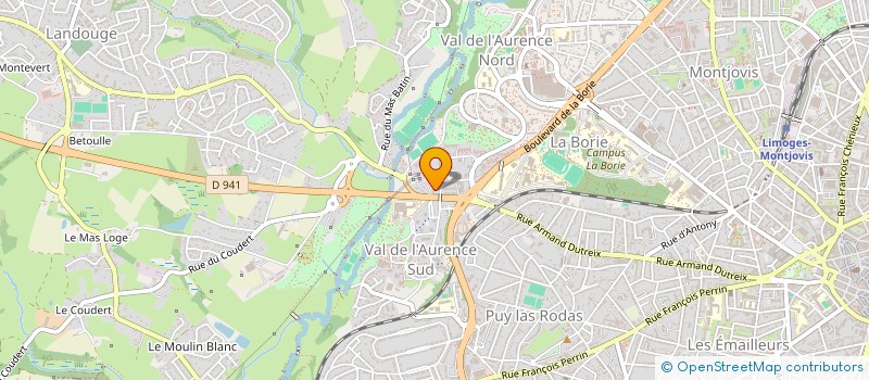 localisation de l'entreprise SCI MALET à LIMOGES