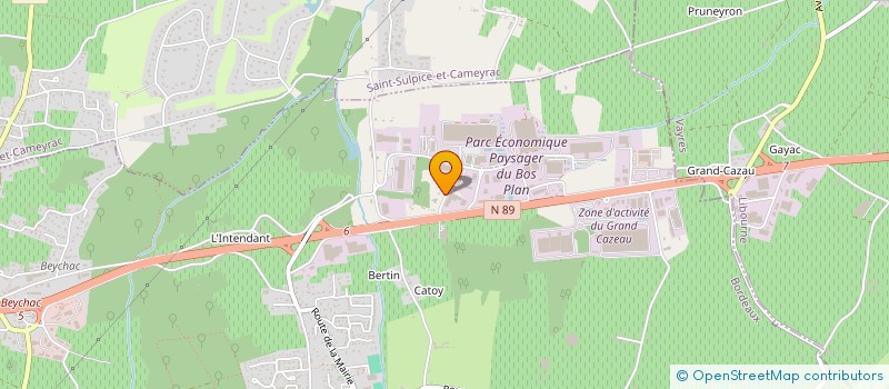 localisation de l'entreprise SCI MALETO  BEYCHAC-ET-CAILLAU
