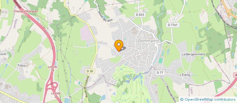 localisation de l'entreprise SCI MALEVAL  DOMMARTIN