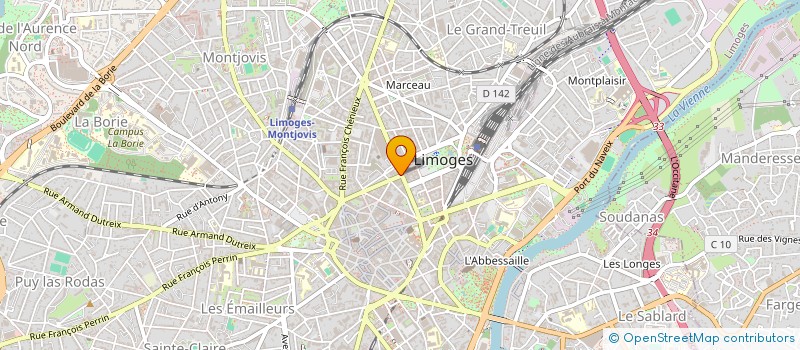 localisation de l'entreprise SCI MALEX à LIMOGES