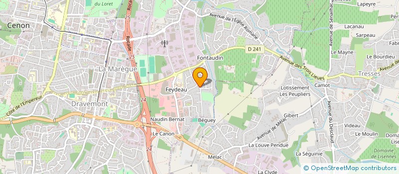 localisation de l'entreprise SCI MALEY PROVINCES  ARTIGUES-PRES-BORDEAUX