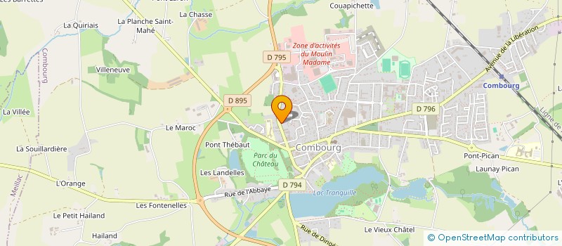 localisation de l'entreprise SCI MALHERE  COMBOURG