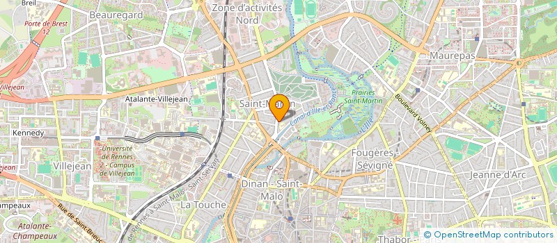 localisation de l'entreprise SCI MALHON  RENNES