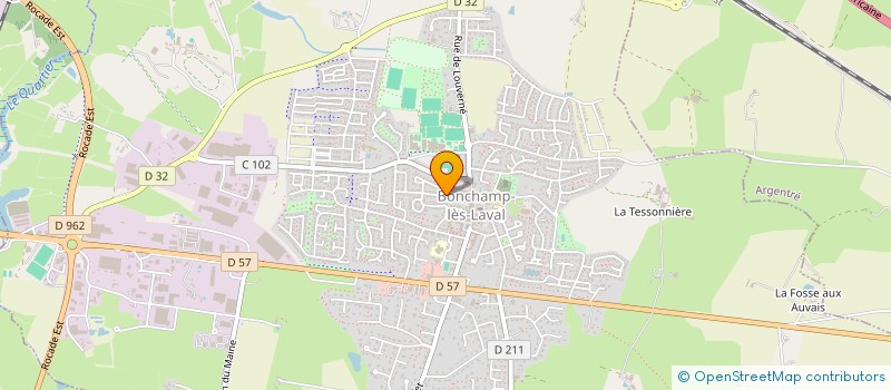 localisation de l'entreprise SCI MALHUZAN  BONCHAMP-LES-LAVAL