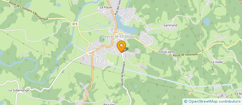 localisation de l'entreprise SCI MALI  PEYRAT-LE-CHATEAU