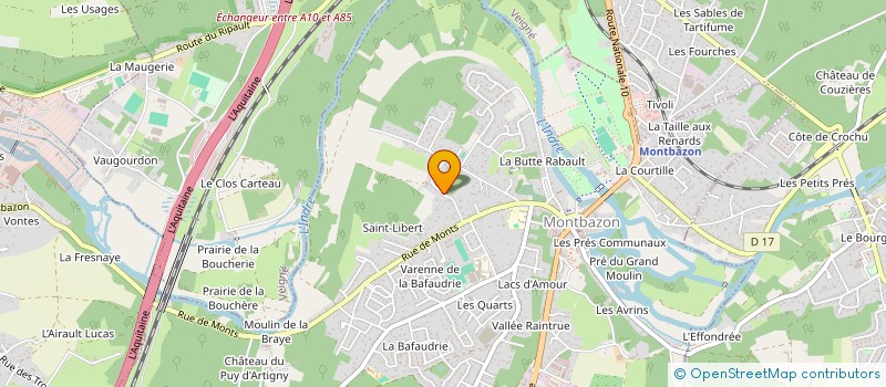localisation de l'entreprise SCI MALIBELLE  SAINT-CYR-SUR-LOIRE