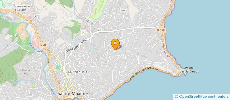 localisation de l'entreprise SCI MALIBU  SAINTE-MAXIME