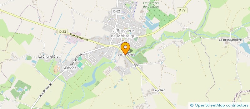 localisation de l'entreprise SCI MALICE  LA BOISSIERE-DE-MONTAIGU