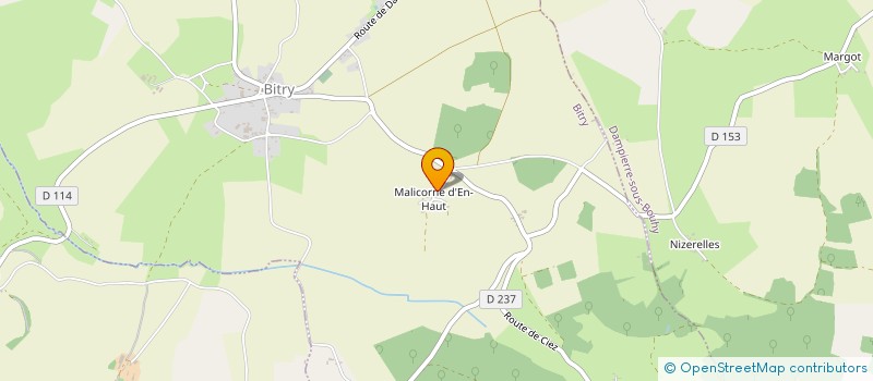localisation de l'entreprise SCI MALICORNE D'EN BAS  BITRY