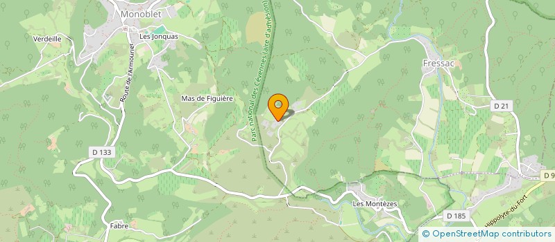 localisation de l'entreprise SCI MALIGNOS  FRESSAC