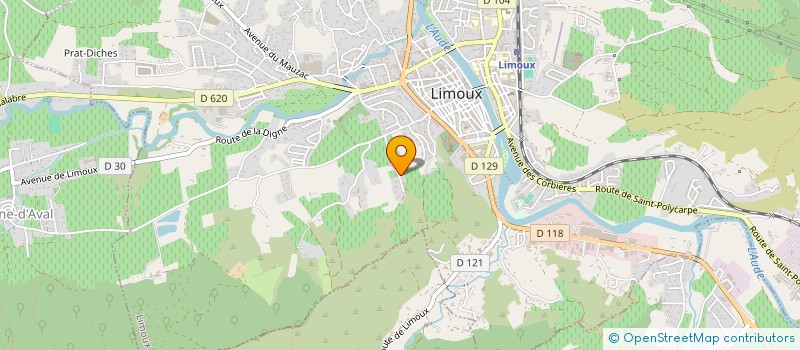 localisation de l'entreprise SCI MALIGORNE  LIMOUX