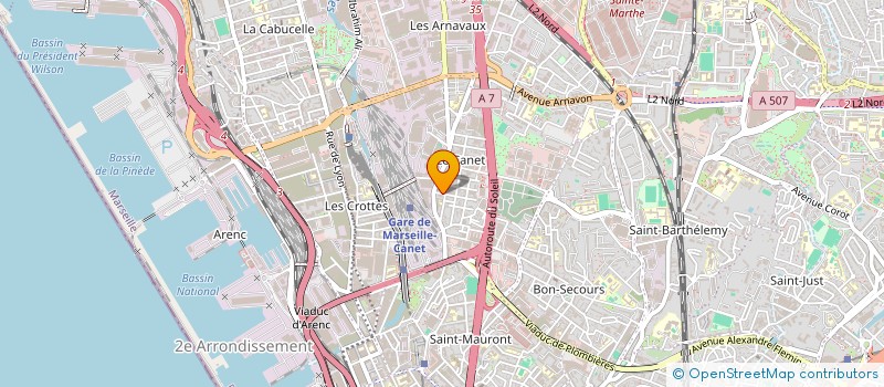 localisation de l'entreprise SCI MALIK à MARSEILLE