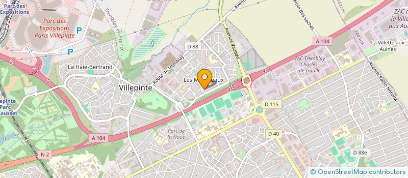 localisation de l'entreprise SCI MALIKA à VILLEPINTE