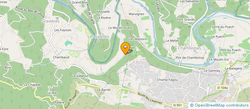 localisation de l'entreprise SCI MALIM  CHAMBONAS