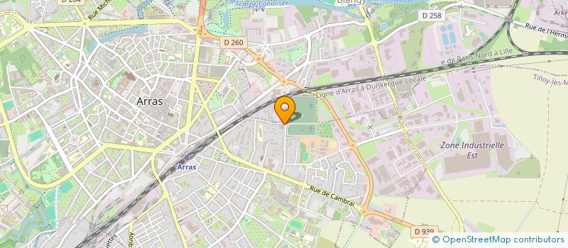 localisation de l'entreprise SCI MALINE à ARRAS
