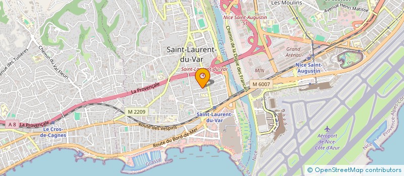 localisation de l'entreprise SCI MALINE à SAINT-LAURENT-DU-VAR