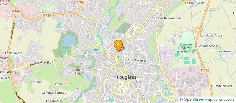 localisation de l'entreprise SCI MALIQUEN  FOUGERES