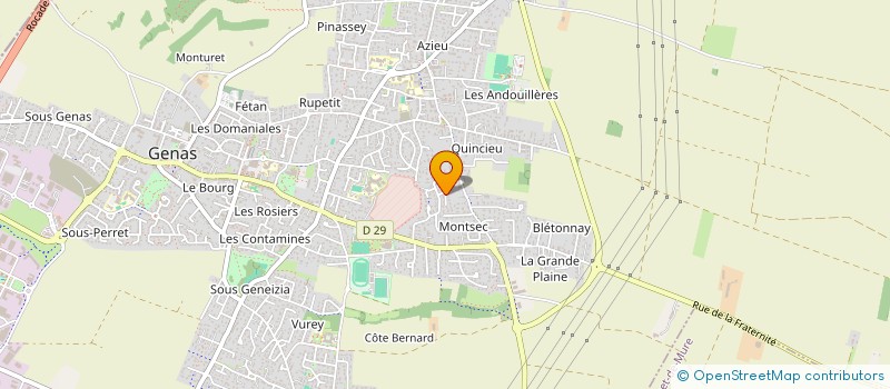 localisation de l'entreprise SCI MALISETTE  GENAS