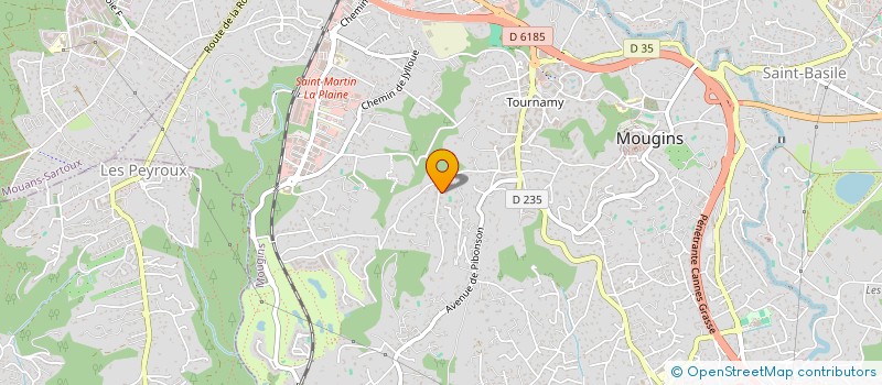 localisation de l'entreprise SCI MALIVA à MOUGINS
