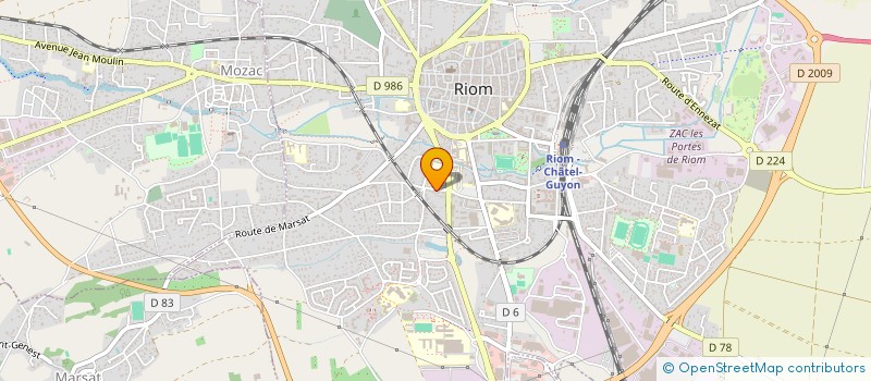 localisation de l'entreprise SCI MALKO  RIOM