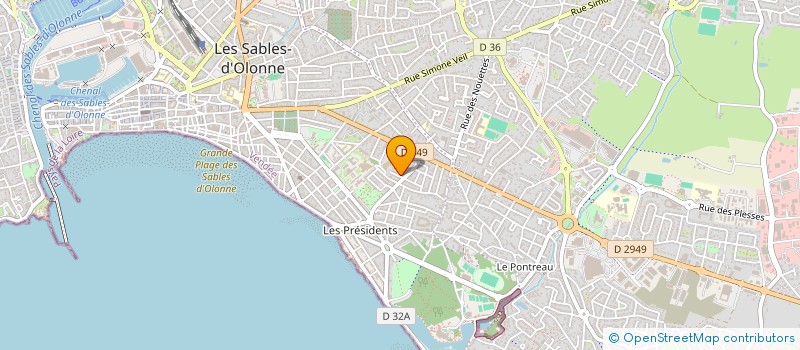 localisation de l'entreprise SCI MALLARD à LES SABLES D'OLONNE