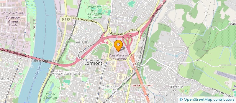 localisation de l'entreprise SCI MALLEPRAT  LORMONT