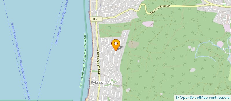 localisation de l'entreprise SCI MALLET  LA TESTE-DE-BUCH