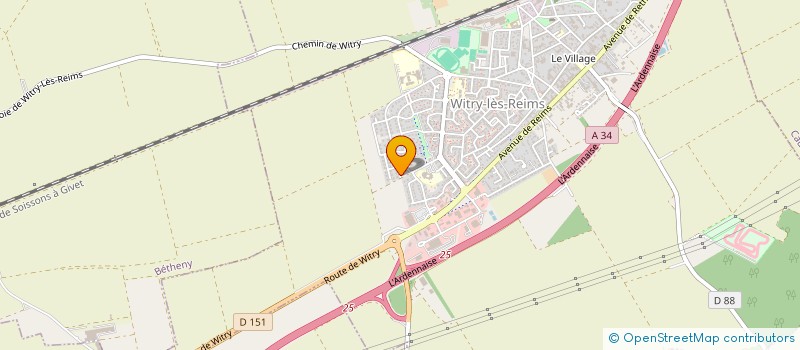 localisation de l'entreprise SCI MALLET  GUEUX