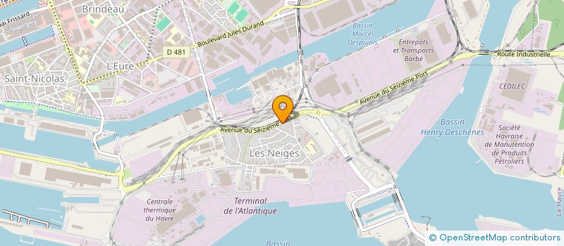 localisation de l'entreprise SCI MALLT  LE HAVRE