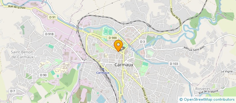 localisation de l'entreprise SCI MALM à CARMAUX
