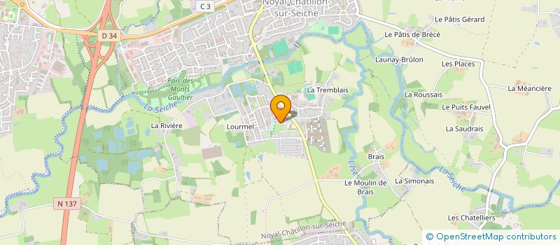 localisation de l'entreprise SCI MALNOE  NOYAL-CHATILLON-SUR-SEICHE