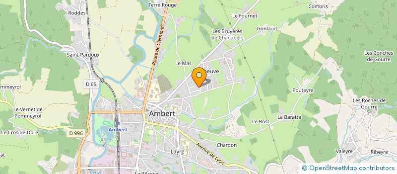 localisation de l'entreprise SCI MALO 2  AMBERT