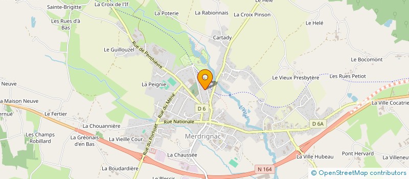 localisation de l'entreprise SCI MALO 22  MERDRIGNAC