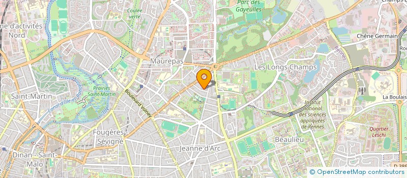 localisation de l'entreprise SCI MALO  RENNES