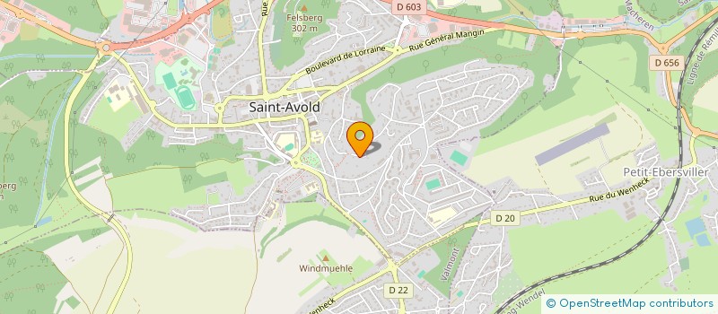 localisation de l'entreprise SCI MALO  SAINT-AVOLD