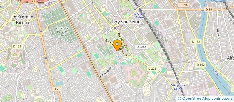 localisation de l'entreprise SCI MALO à IVRY-SUR-SEINE